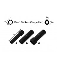 1/4" Deep Socket (Single Hex)